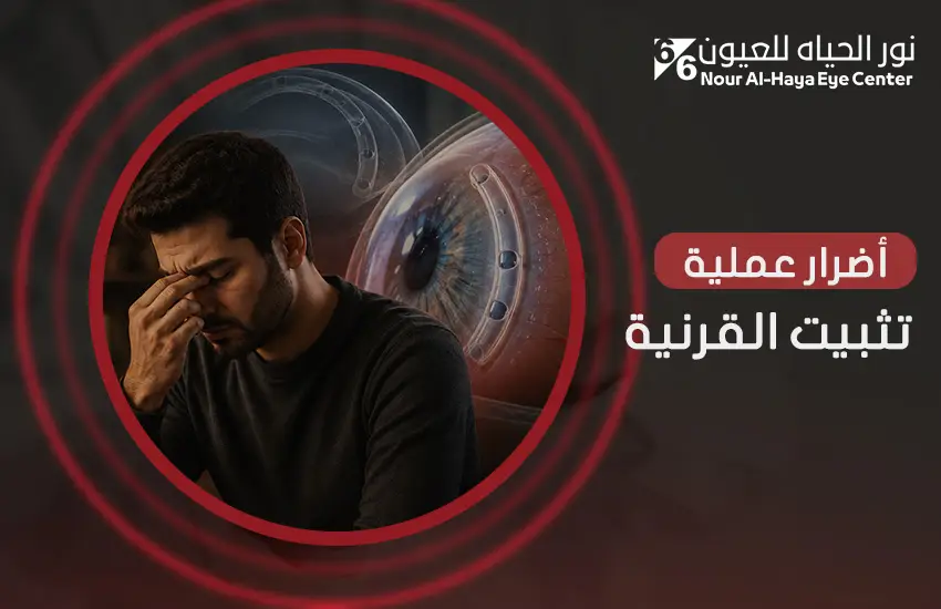 أضرار عملية تثبيت القرنية من البسيط إلى الأشد خطورة